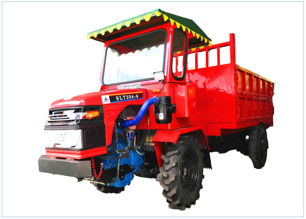 Mini manipulación de materiales roja del descargador 18HP del tractor 4WD Transportor en área de montaña proveedor