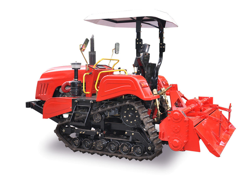 mini tractor de granja de la correa eslabonada 36.8kw con el cultivador rotatorio 50HP XJ502LT proveedor