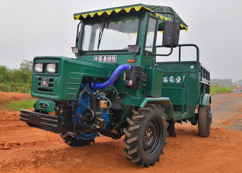 Mini tractor de granja de 1 tonelada Camión volquete de 4 ruedas motrices 14.7kw Mini volquete de ahorro de mano de obra autocargante proveedor