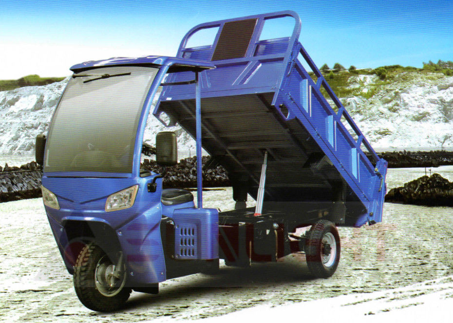 nuevo camión volquete del triciclo de 3 ruedas 200cc con la elevación hidráulica autodescargable de la gasolina de la vertiente de la cabina proveedor