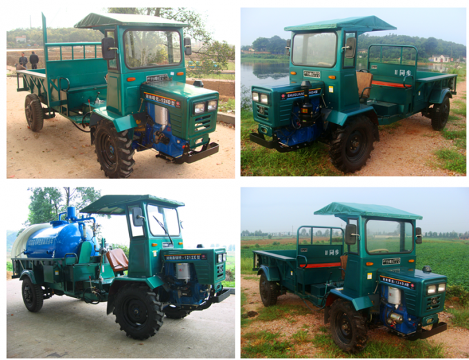 Camión volquete diesel ligero, 4WD camión volquete de 2 toneladas para la plantación de la palma de aceite 3